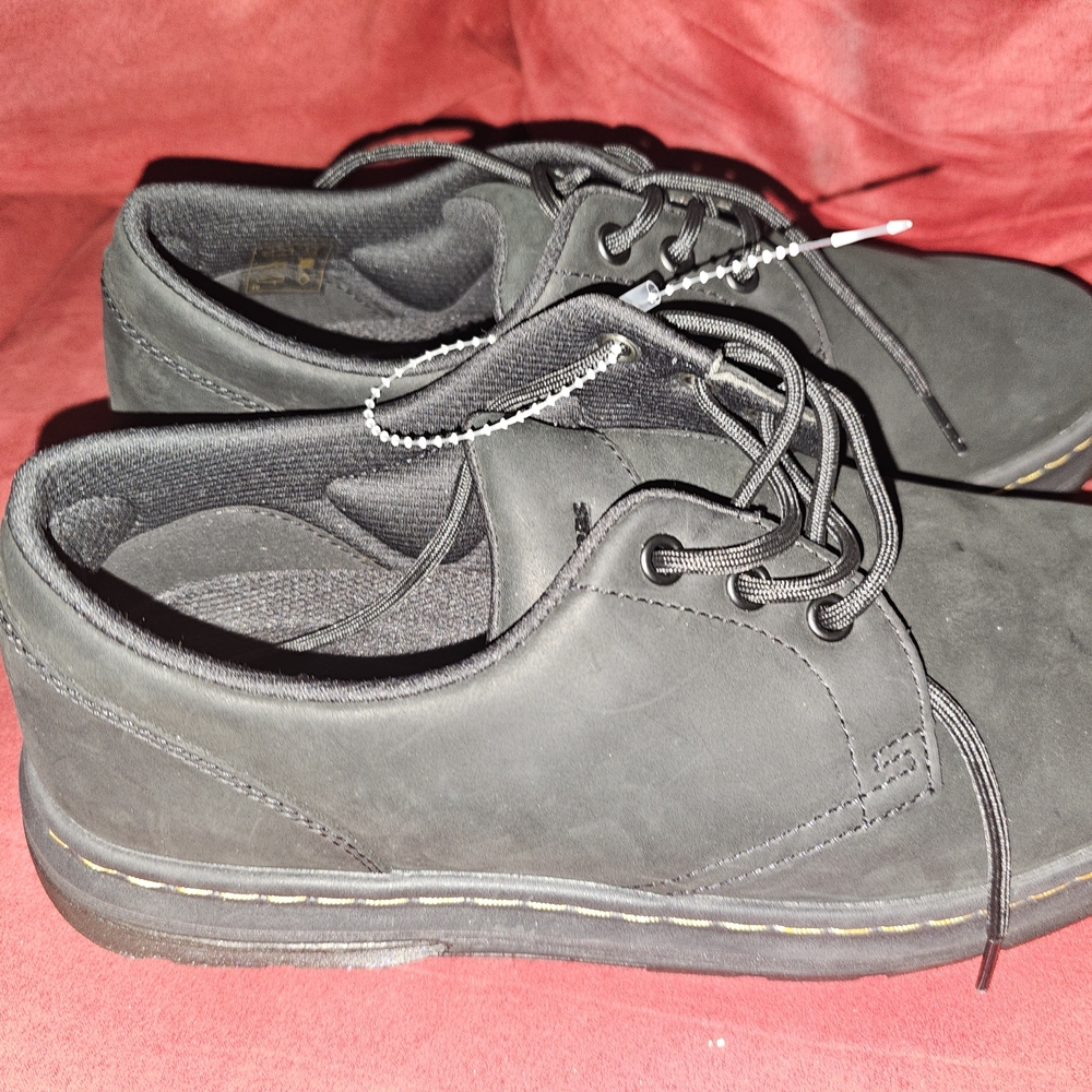Dr. Martens Black Leather Men's Oxfords - Picture 2 of 5